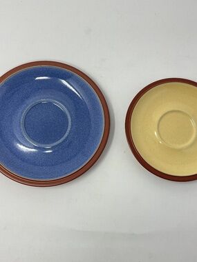 2 Denby Juice (retired) Stoneware Saucers